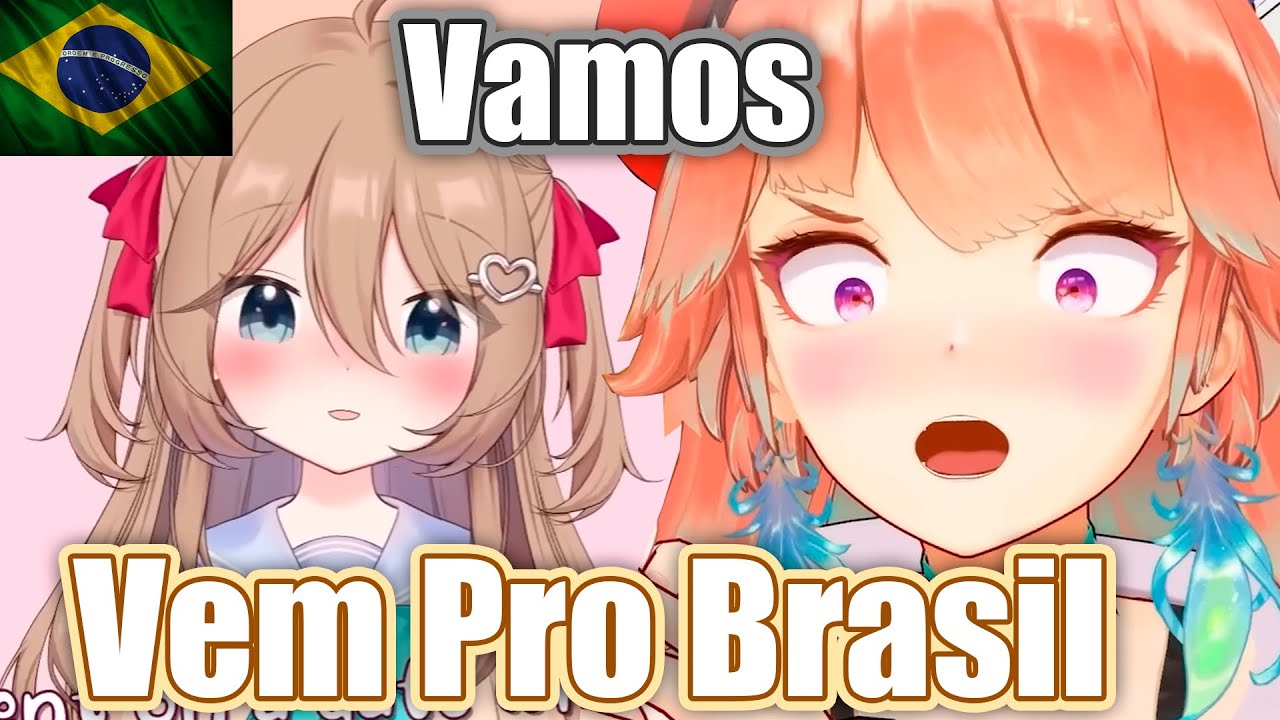 Kiara ensina o "VEM PRO BRASIL" pra Vtuber IA