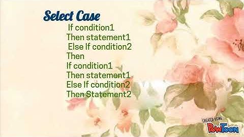 Selection/Decision Control Structure