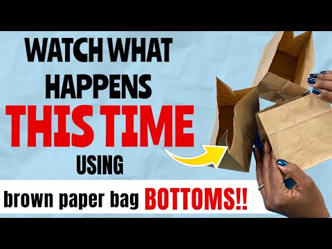 PAPER BAG BOTTOM HACK Fantastic Idea For CRAFT FAIRS GIFT GIVING Easy Diy