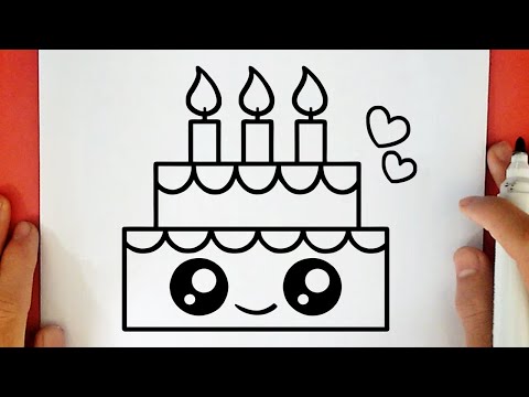 فيديو: كيف ترسم كعكة