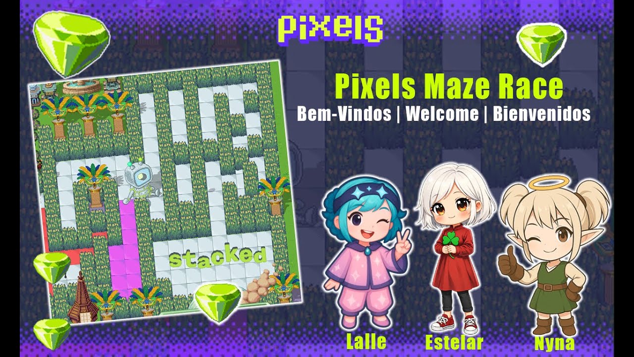 Pixels Maze Race - YouTube