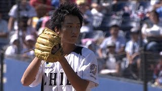 【プロ野球パ】さすがは元球児！SOLIDEMO・佐々木さんが始球式でストライクピッチ 2015/09/22 M-E
