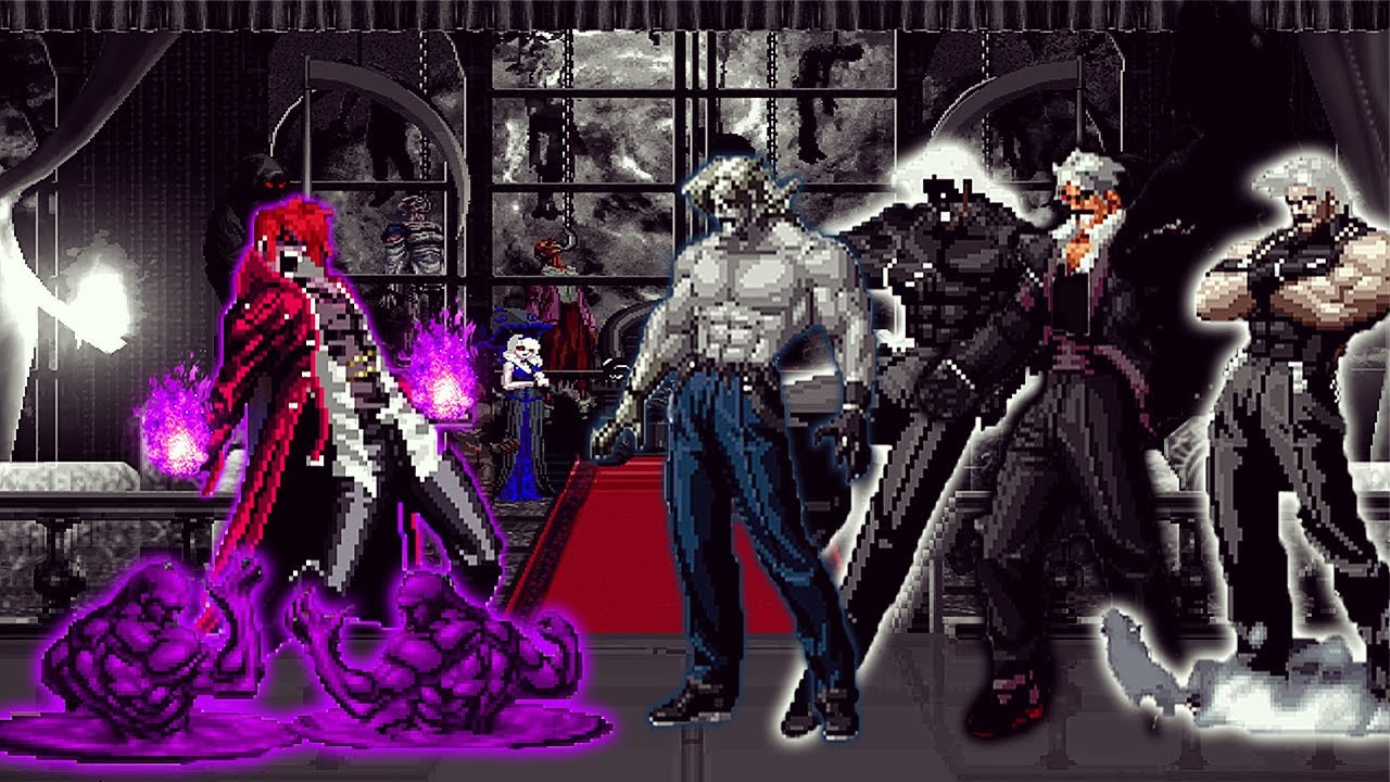 [KOF Mugen] Orochi Iori XIV Vs New Final Rugal Team - YouTube