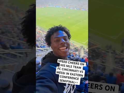 @IShowSpeed’s hometown team vs. MESSI!? Had to pull up👏