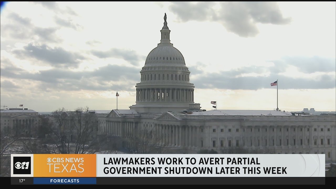 Lawmakers work to avoid partial government shutdown - YouTube