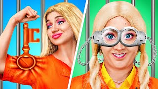Jock vs Nerd in Barbie Jail! Amazing Prison Hacks from Barbie