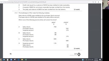 Elşən Şahverdiyevin təqdimatında ACCA BPP F3 Revision kit 17.2, Correction of errors