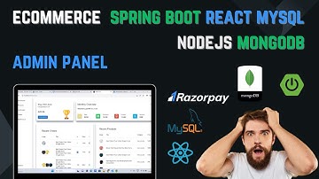 Admin Panel For Ecommerce Website Using Spring Boot, React, MERN Stack, MySql, MUI, Tailwind CSS