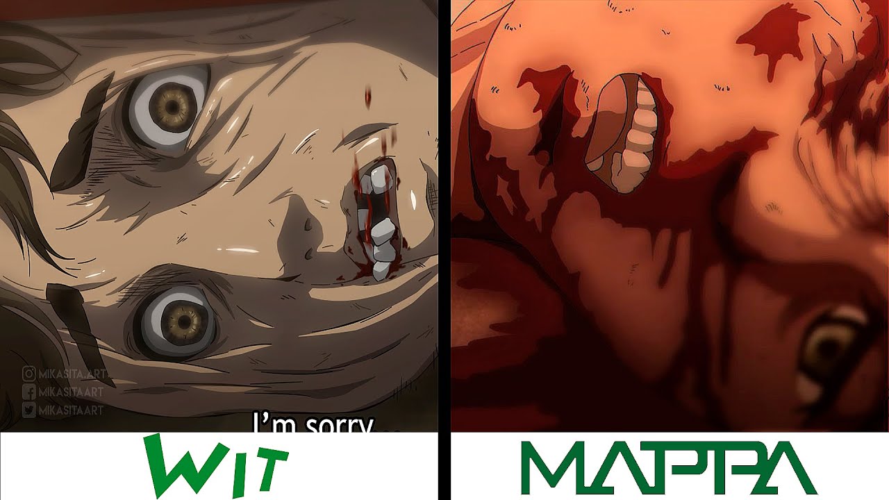 Shingeki no Kyojin The Final Season: a diferença entre WIT e MAPPA
