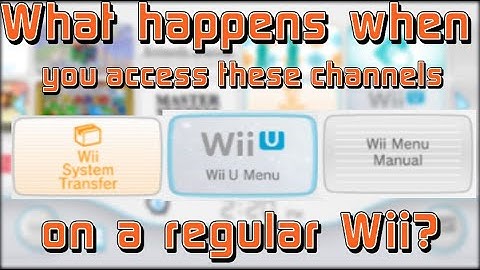 What happens when you access the Wii U channels on a normal Wii?