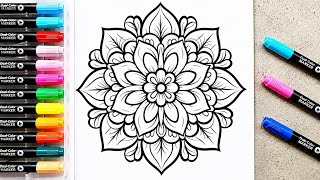 Satisfying ASMR Coloring: Pair of Relaxing Mandalas in 43 Minutes (No Talking)