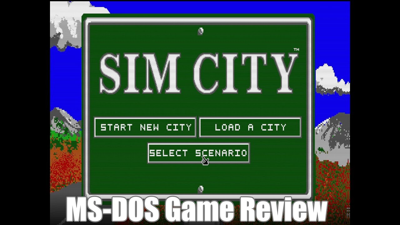 Sim City - 1989 - MS-DOS Game Review