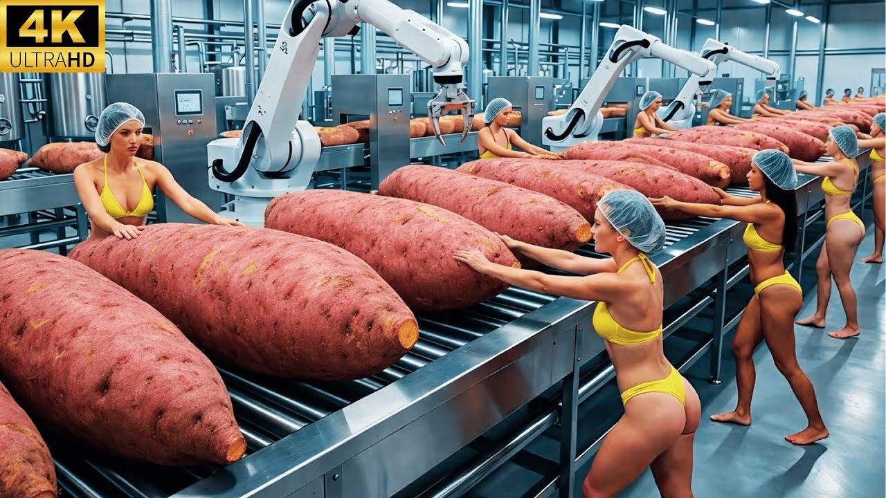 From Farm Fields to Global Food Products: The Industrial Sweet Potato Processing Line (Full Process)