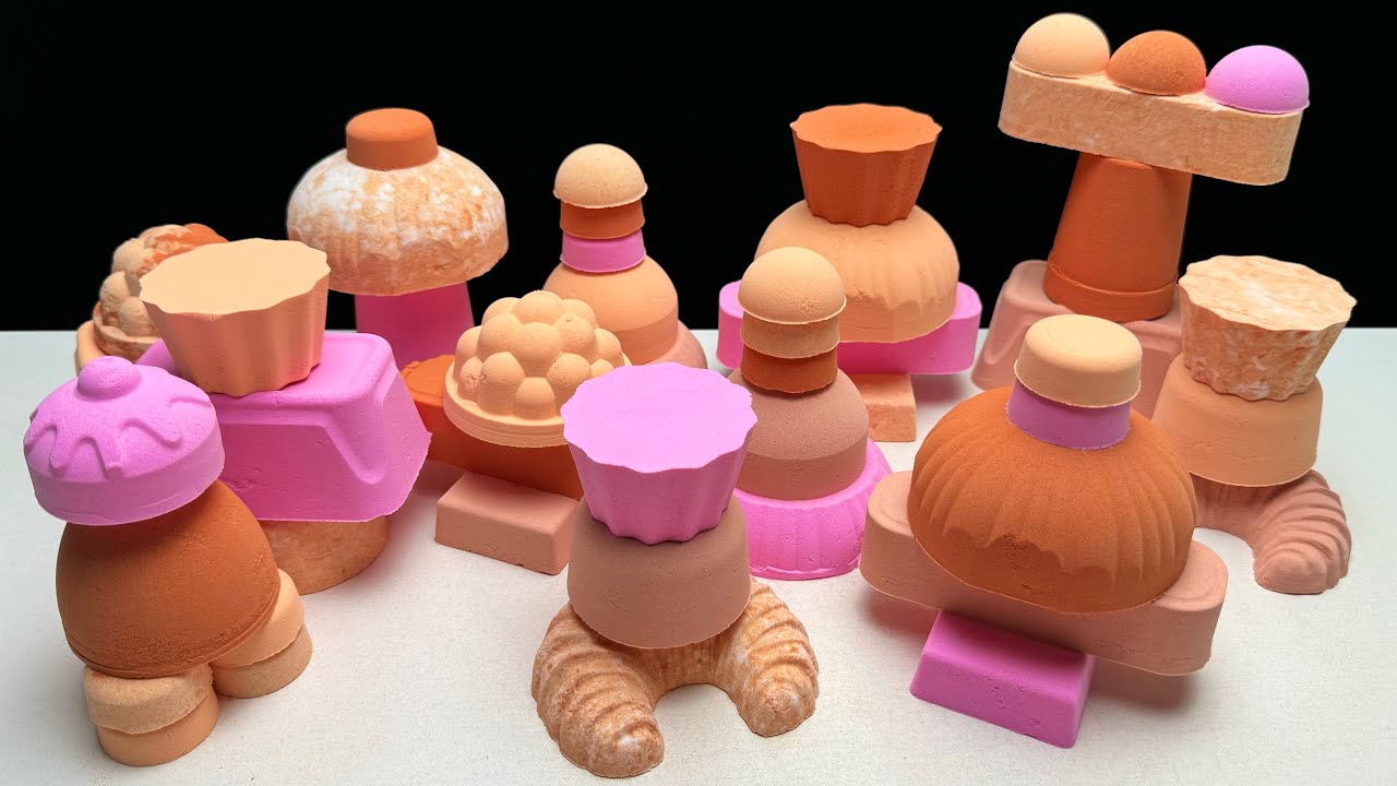 ASMR baking soda | Sand colors 🧡