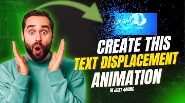 Particle Text Displacement Animation in After Effects - After Effects Tutorial | No Plugins Used