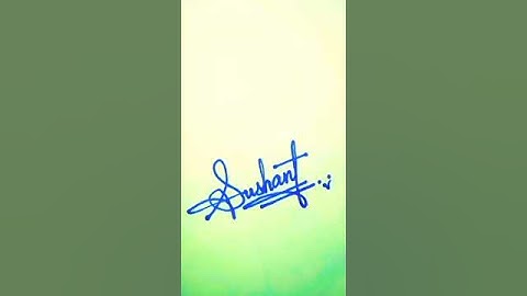Sushant Beautiful Signature | S Letter Signature Style ✍️ #signature #ytshorts #viral #shorts