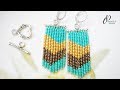 Toggle Clasp Fringe Earrings👍👍👍  | Easy to make beaded earrings | How to make dangle  earrings