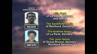 Patrick Baptiste & Norbert Baptiste ~ Medium Obituary