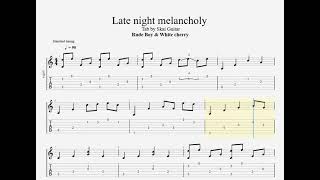 Easy Tab- Late night melancholy (Rude Boy & White Cherry)