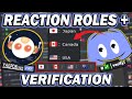 YAGPDB Reaction Roles and Discord Verification System tutorial 2021