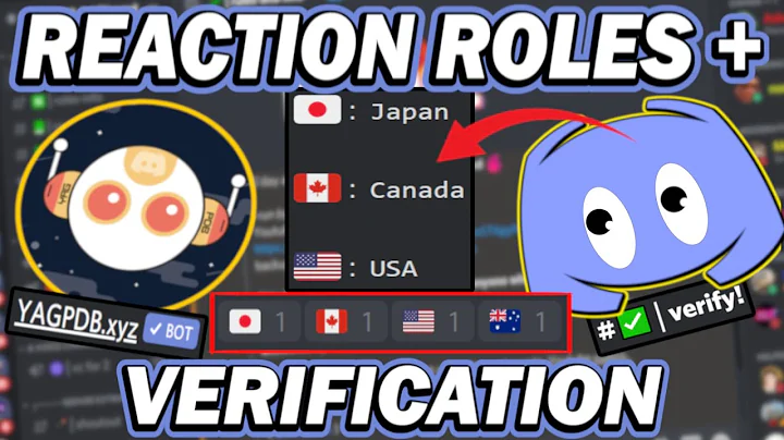 YAGPDB Reaction Roles and Discord Verification System tutorial 2021