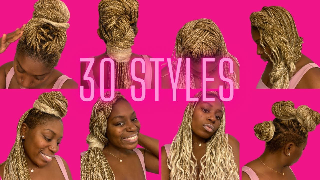 🔥30 WAYS 🔥TO STYLE GODDESS BRAIDS+ BONUS | CUTE & EASY EVERYDAY STYLES ...