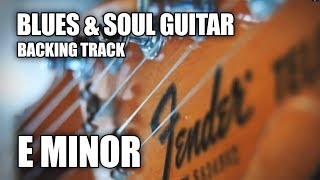 Blues & Soul Guitar Backing Track In E Minor chords