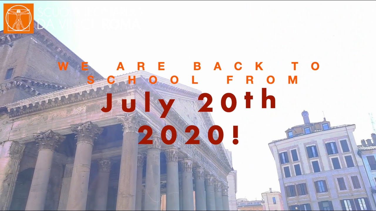 L'Italiano torna a Scuola: dal 20 luglio riapre la scuola di Roma!