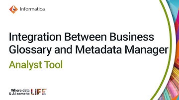 Integration Between Business Glossary and Metadata Manager - Analyst Tool
