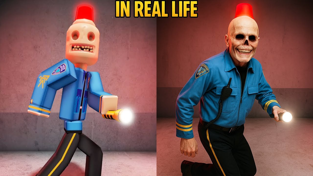 LA PRISION DE SIREN COP EN LA VIDA REAL ASUSTADOR OBBY - Nueva actualización Roblox Todos los jefes