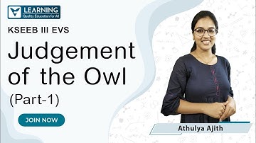 Class 3 EVS KSEEB | Judgement of the owl | By Athulya Ajith | Vista