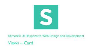 Semantic UI: Views – Card