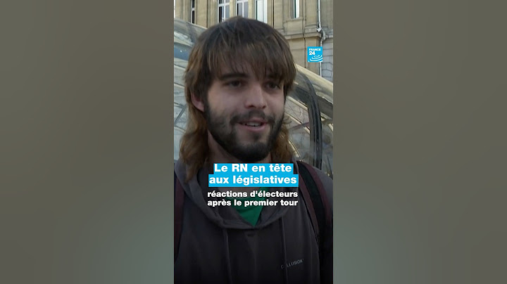 Le RN en tête aux législatives : réactions d'électeurs après le premier tour • FRANCE 24