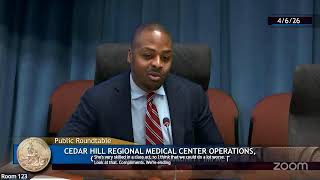 Roundtable on Cedar Hill Regional Medical Center Operations, Compliance, and Community Impact