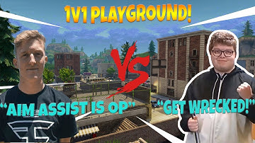 TFUE AND GHOST AYDAN 1V1 IN PLAYGROUND BEST PC PLAYER VS BEST CONSOLE PLAYER | FORTNITE MOMENTS