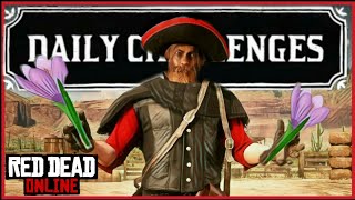 Daily Challenges - 5/5 Violet Snowdrops Picked I RDR2 Online [Violet Snowdrop Location]
