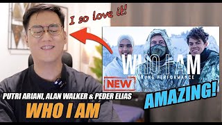Alan Walker, Putri Ariani, Peder Elias - Who I Am (Restrung Performance Video) | SINGER REACTION