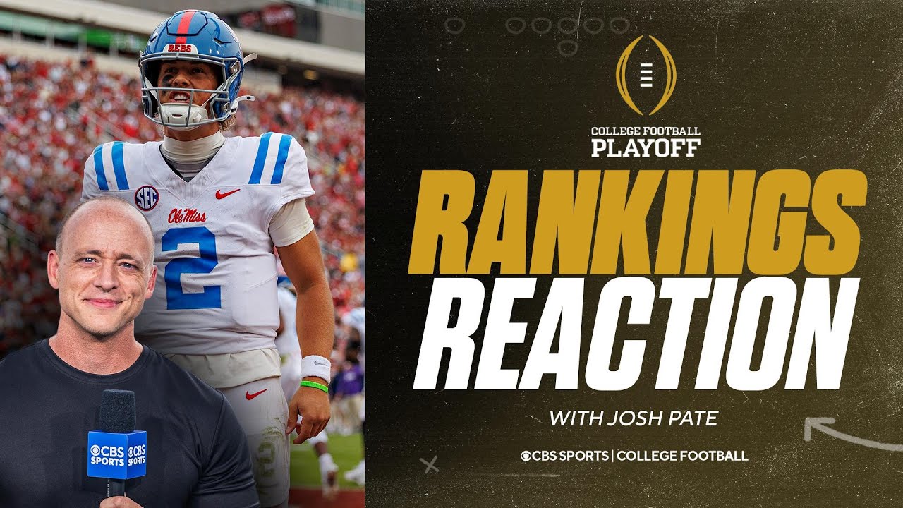 Josh Pate reacts to College Football Playoff Rankings: Should Georgia ...