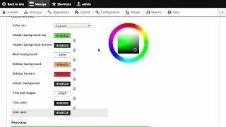 Configuring the Theme