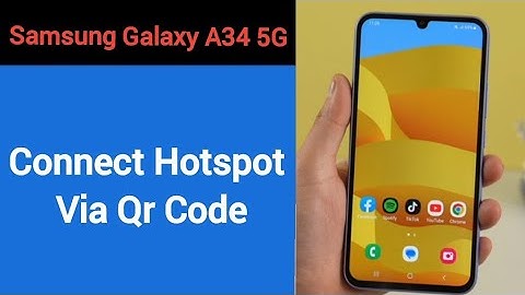 How to connect hotspot via QR code, Samsung Galaxy A34 5G me wireless internet connect kaise karen