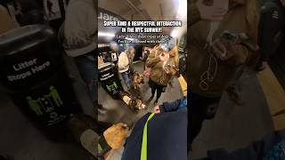 Super kind and respectful interaction we had in the subway! #viral #nyc #servicedogs #shelties #fyp