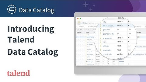 Introduction to Talend Data Catalog