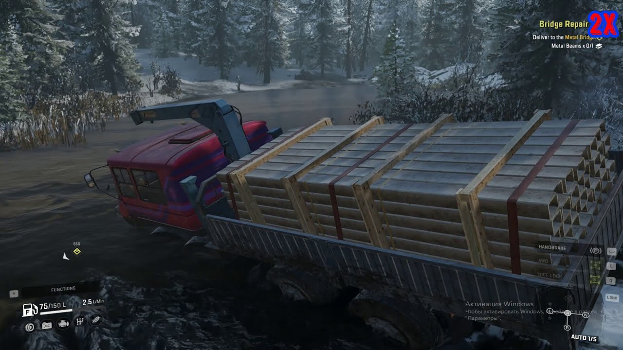 An unexpected end!!! SnowRunner keyboard gameplay YouTube