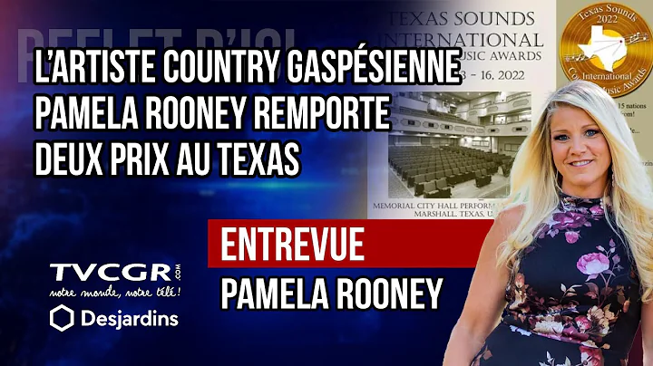 L'artiste country gaspsienne Pamela Rooney remport...