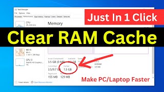 how to clear ram cache in windows 10 / 11 laptop (2024) | make your pc run more faster (easy way)