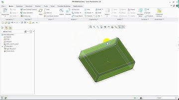 Creo tutorial- Round & chamfer