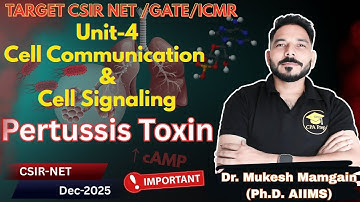 Pertussis Toxin Mechanism | Unit-4 Cell Communication & Signaling | Dr. Mukesh Mamgain |