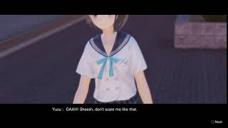 Blue Reflection - Hinako falls down
