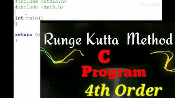 Runge kutta method C programming