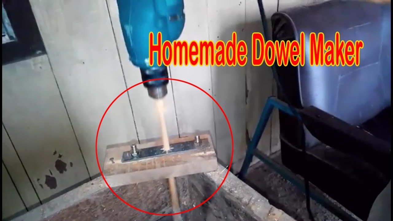 Cara Membuat Kayu  Jadi Bulat  Dengan Dowel Maker Homemade 